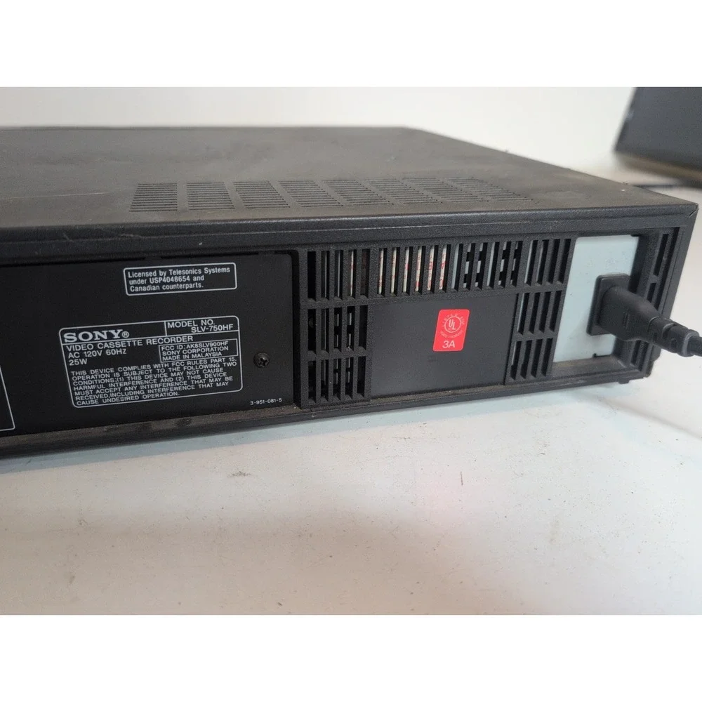 Sony VCR Plus DA Pro 4 Head Hi-Fi SLV-750HF Without Remote